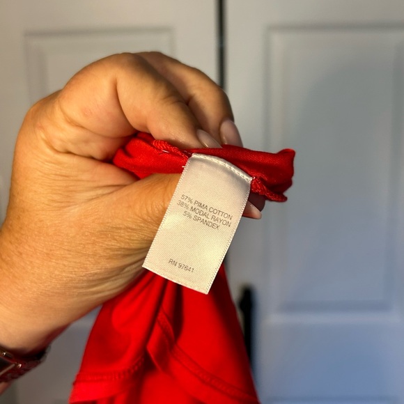 Collared button-down dress from J. Jill. Color is called pimento - Picture 2 of 2